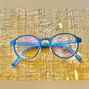 Brand New Kilsgaard Blue Gray Round Lightweight Eyeglasses Unisex